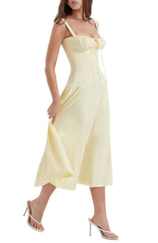 Women's Elegant Sleeveless Floral Summer Dress