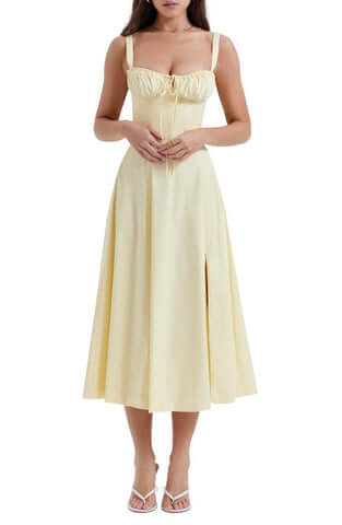 Women's Elegant Sleeveless Floral Summer Dress