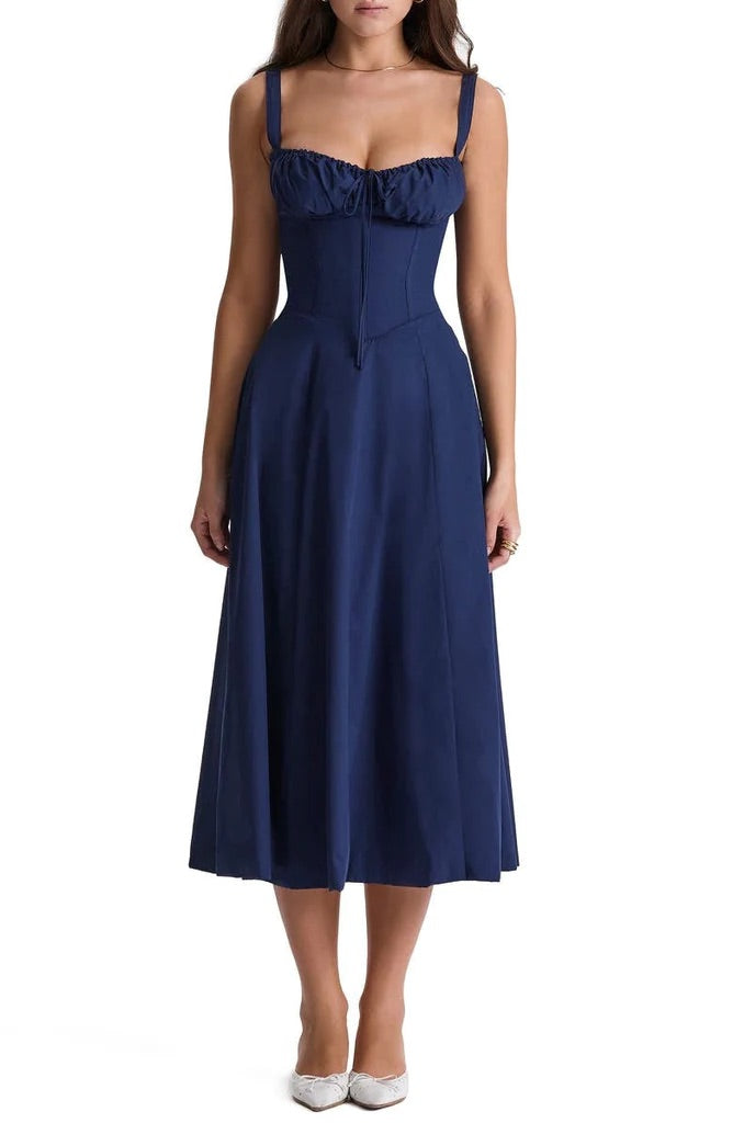 Women's Elegant Sleeveless Floral Summer Dress