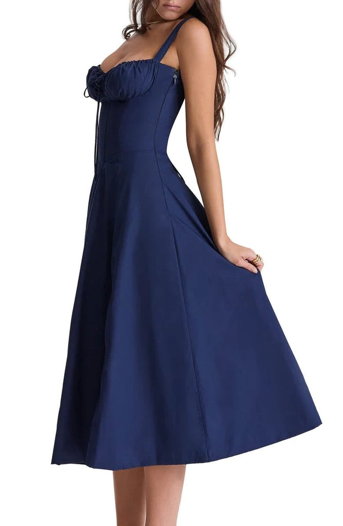 Women's Elegant Sleeveless Floral Summer Dress