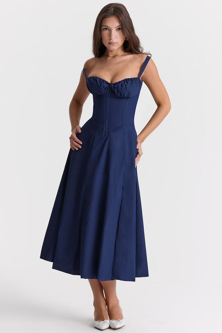 Women's Elegant Sleeveless Floral Summer Dress