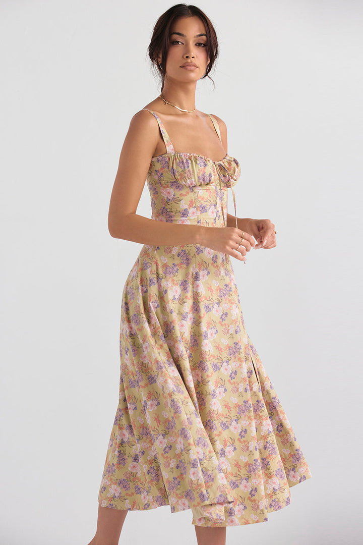 Women's Elegant Sleeveless Floral Summer Dress