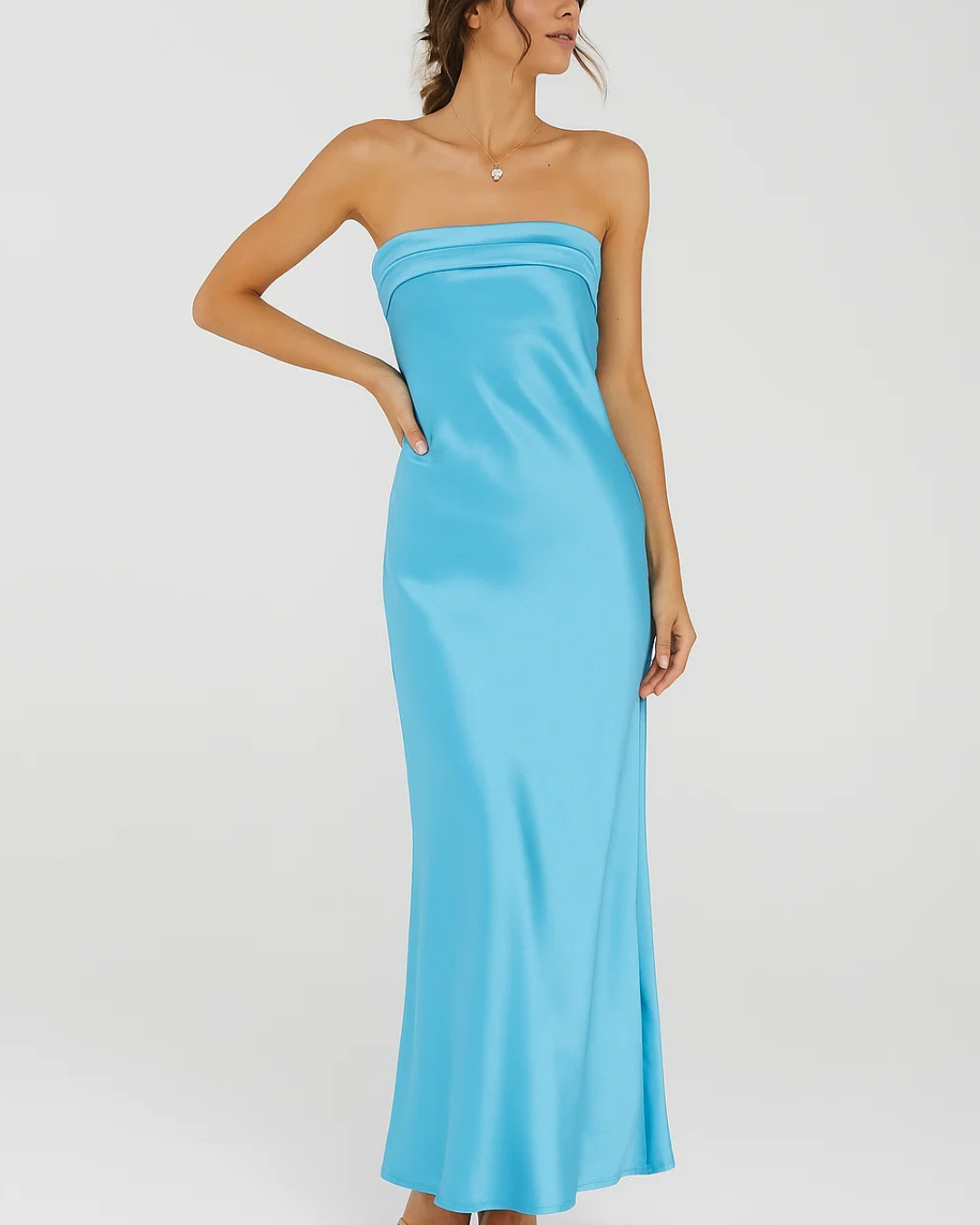 Women's Elegant Strapless Evening Dress