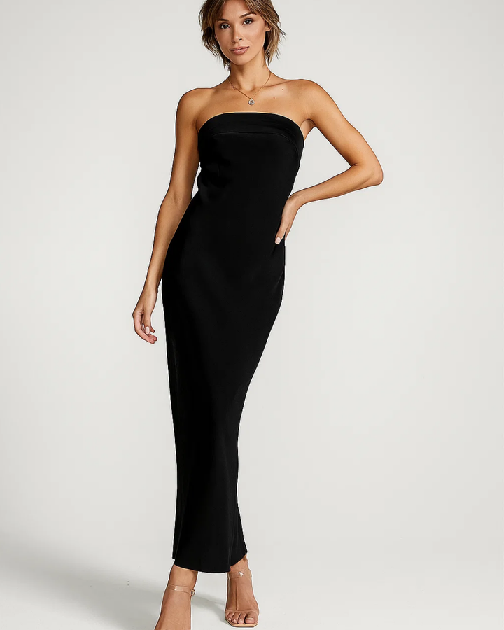 Women's Elegant Strapless Evening Dress