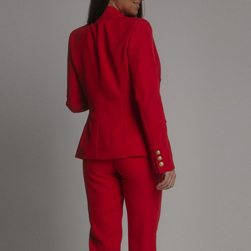 Women's Elegant Tailored Blazer Set