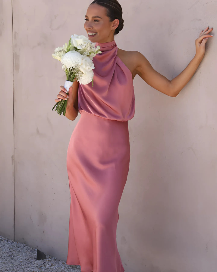 Women's Elegant Two-Piece Set With Flowing Skirt And Top
