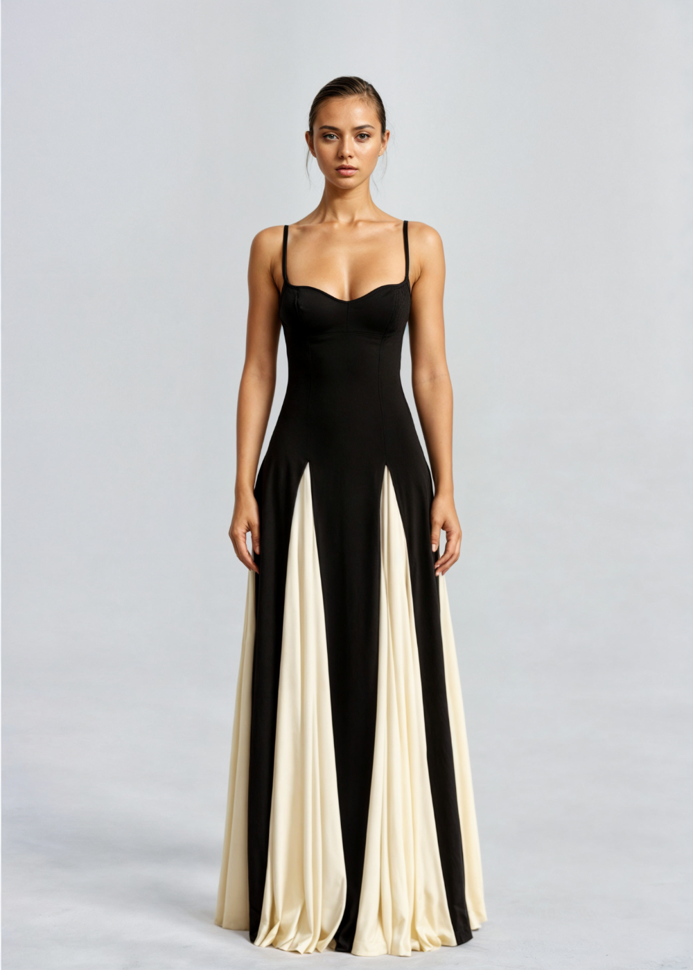 Women's Maxi Dress With Adjustable Spaghetti Straps
