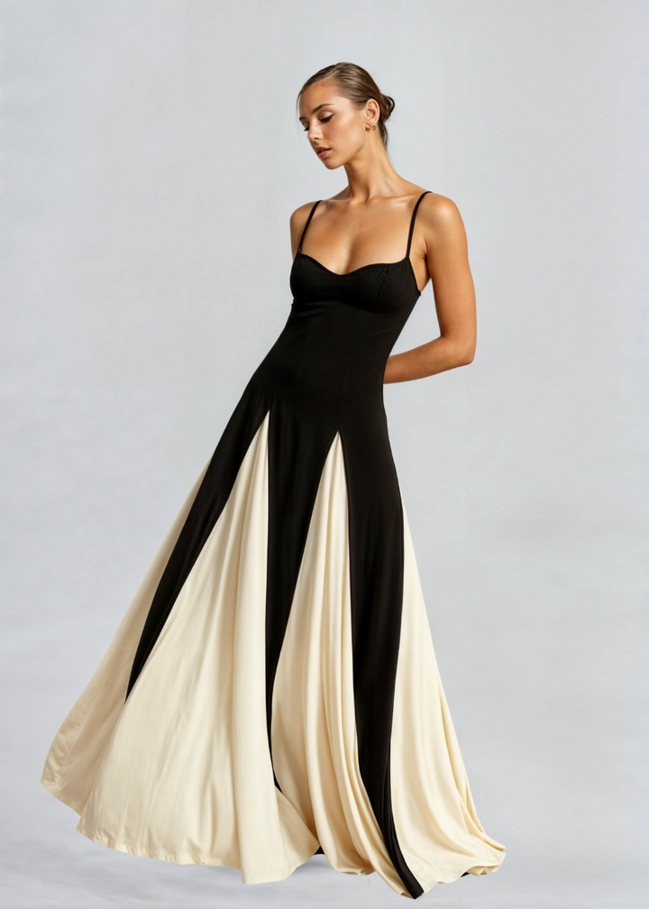 Women's Maxi Dress With Adjustable Spaghetti Straps