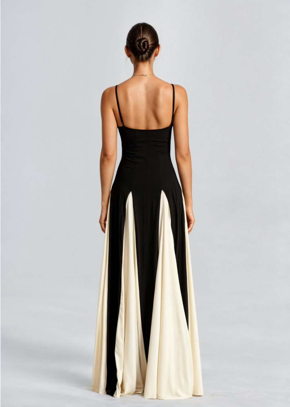 Women's Maxi Dress With Adjustable Spaghetti Straps