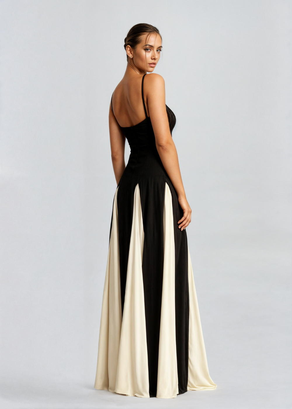 Women's Maxi Dress With Adjustable Spaghetti Straps