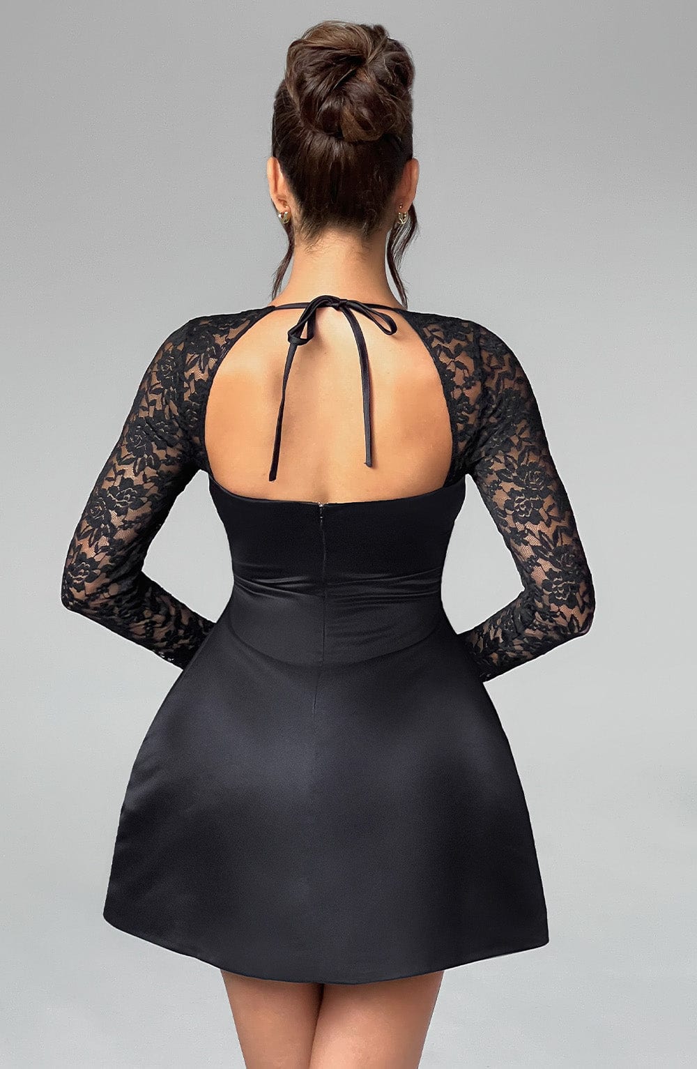 Women's Mini Lace Long Sleeve Dress
