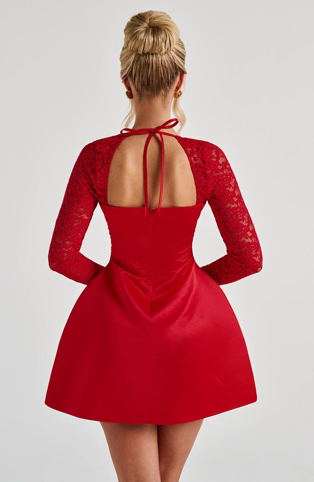 Women's Mini Lace Long Sleeve Dress