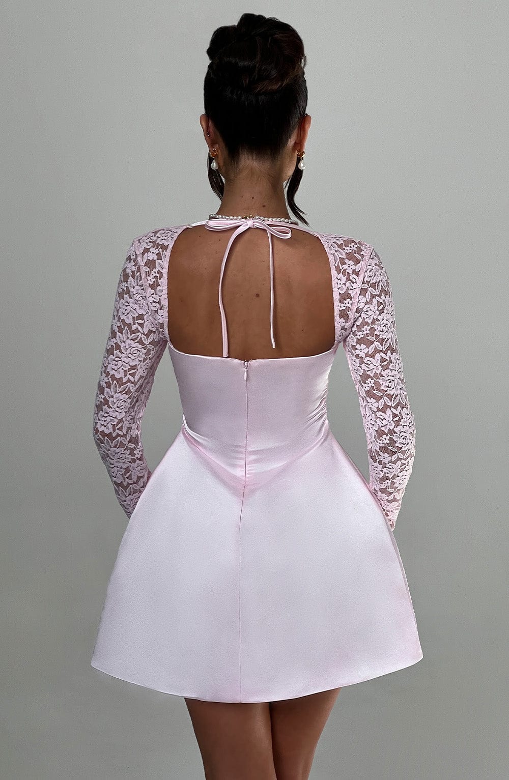 Women's Mini Lace Long Sleeve Dress