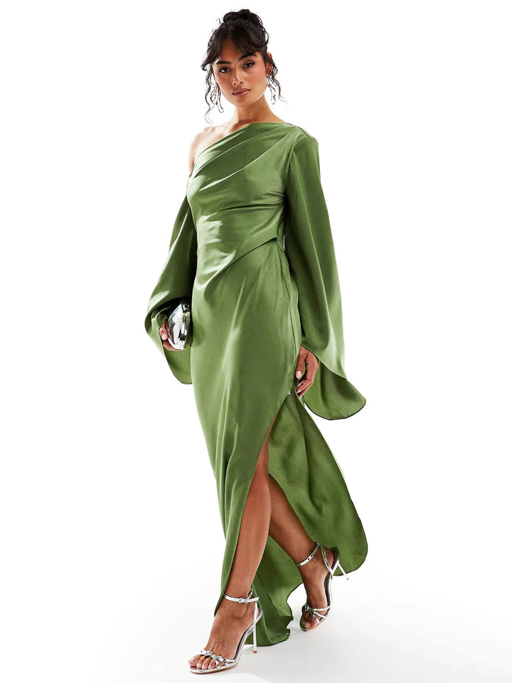 Women's Modern Asymmetric Maxi Dress