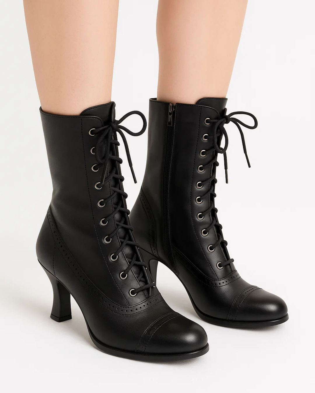 Women's Retro Lace-Up Ankle Boots