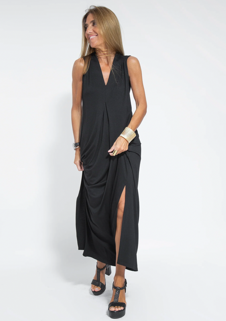 Women's Slimming Maxi Dress And Cardigan Set