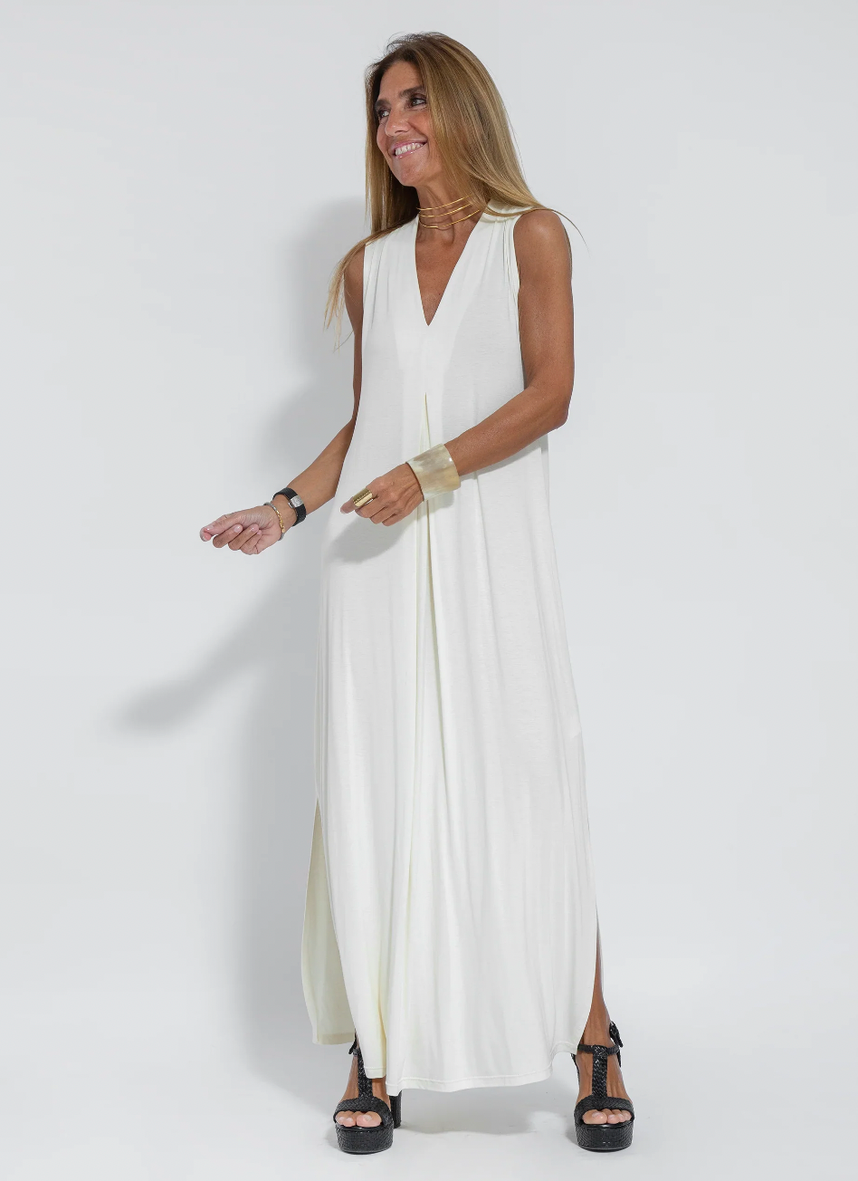 Women's Slimming Maxi Dress And Cardigan Set