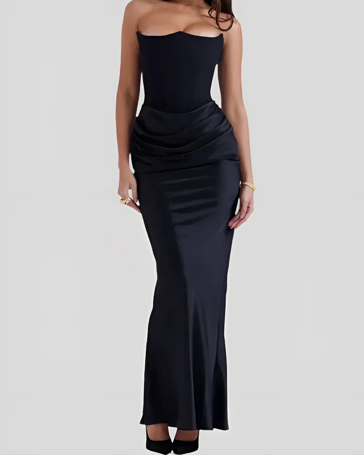 Women's Strapless Elegant Maxi Dress