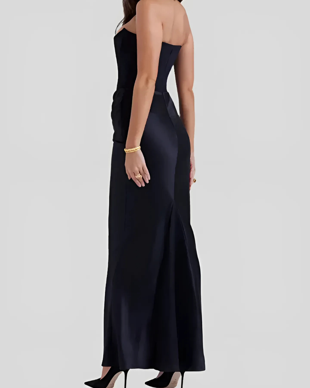 Women's Strapless Elegant Maxi Dress