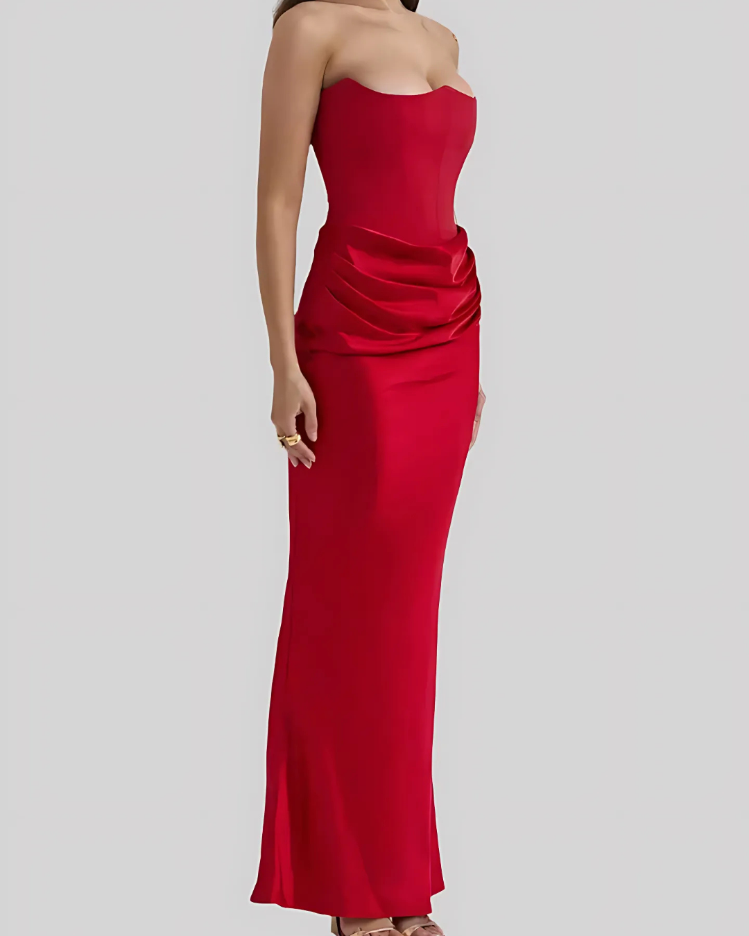 Women's Strapless Elegant Maxi Dress