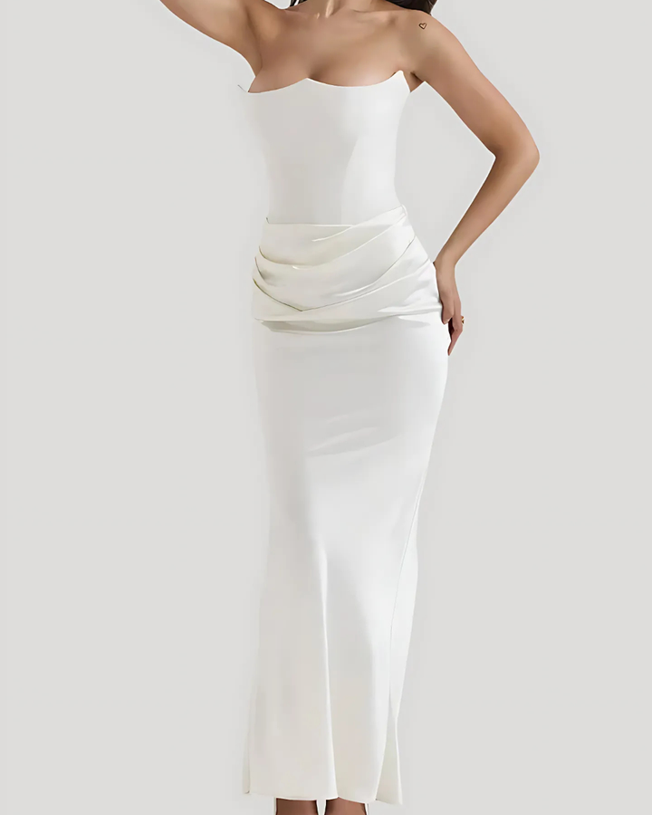 Women's Strapless Elegant Maxi Dress