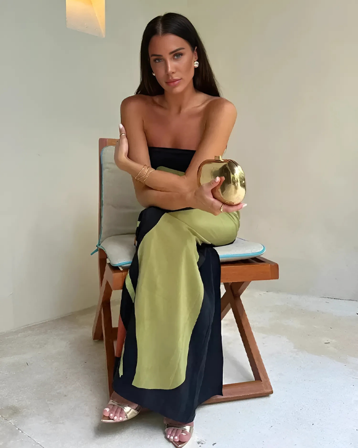 Women's Strapless Summer Maxi Dress