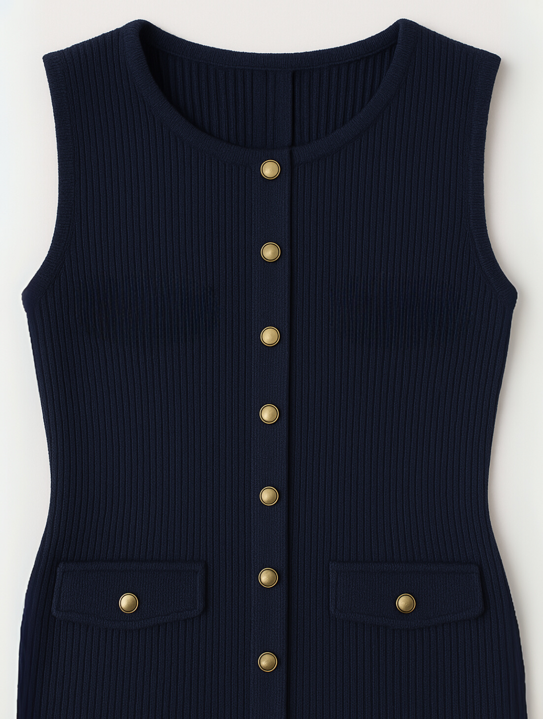 Women's Stylish Buttoned Midi Dress