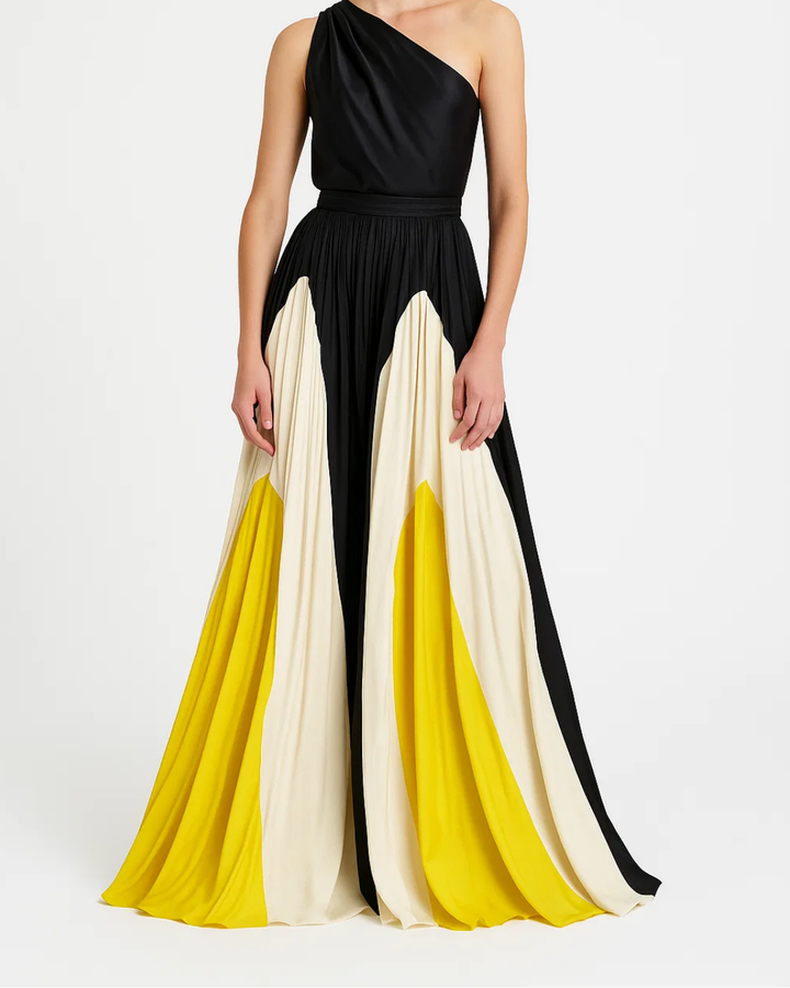Women's Stylish One-Shoulder Maxi Dress