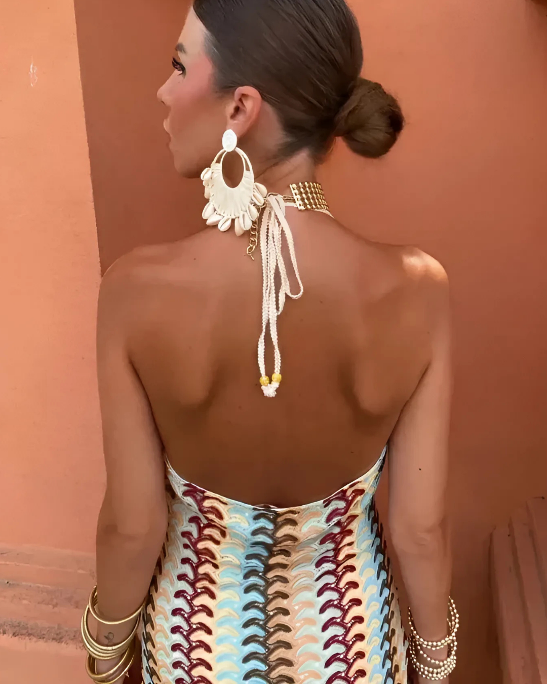 Women's Summer Halter Maxi Dress