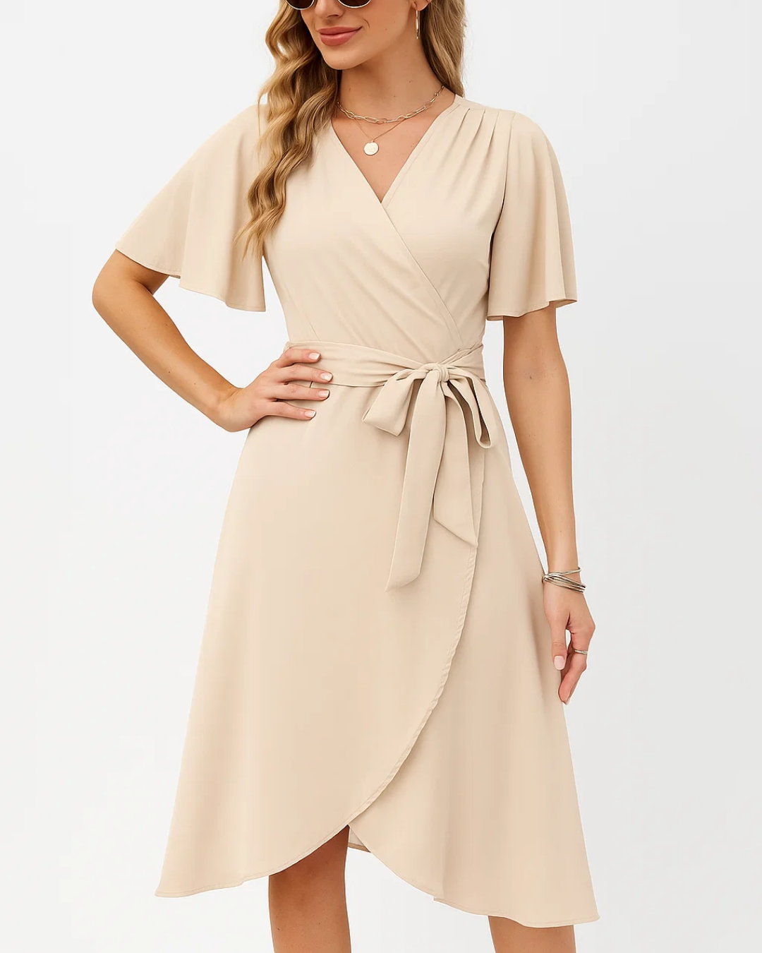 Women's Summer Midi Wrap Dress