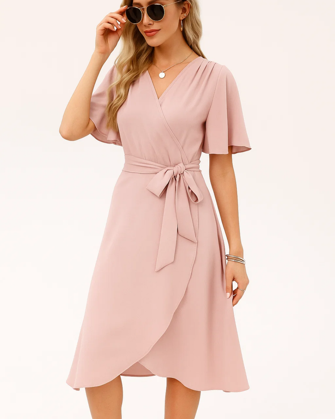 Women's Summer Midi Wrap Dress