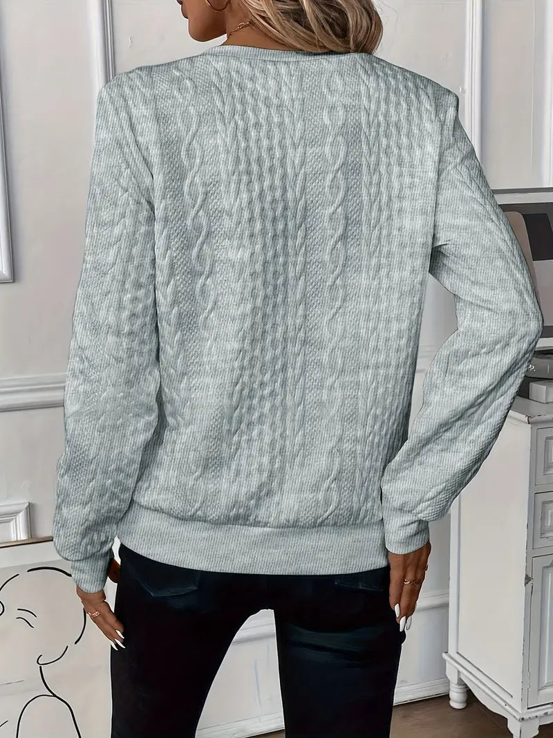Elena – Winter Cable Half-Zip Pullover