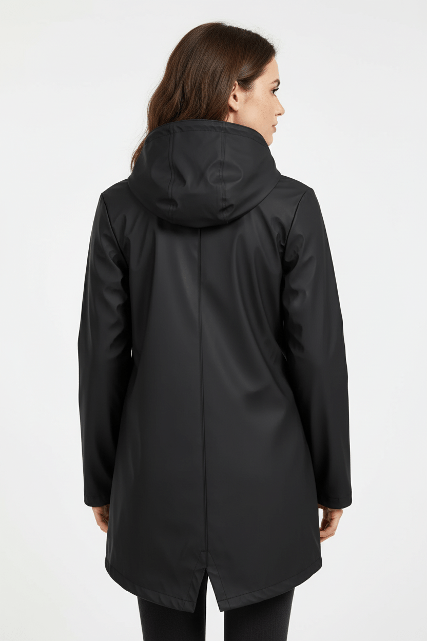 Meera – Women’s Waterproof Fleece-Lined Hooded Trench Coat with Tailored Fit