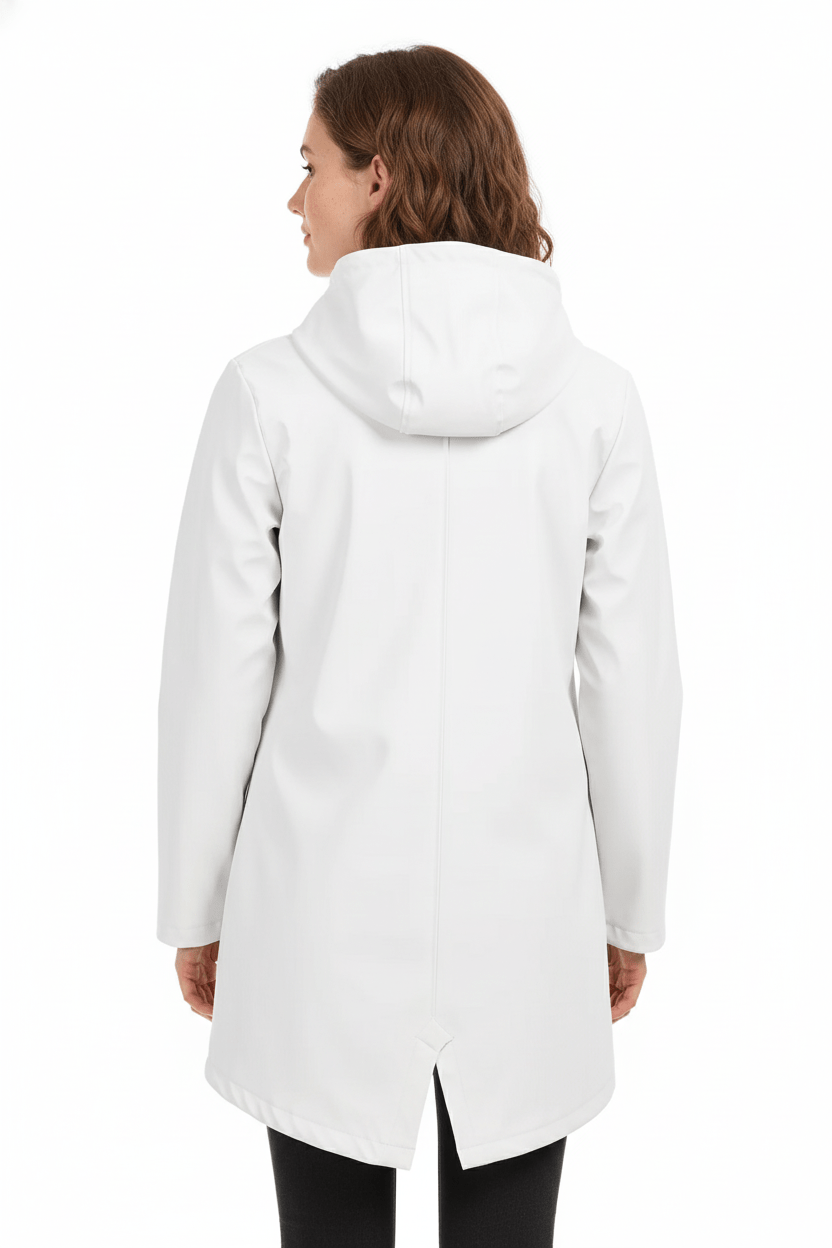 Meera – Women’s Waterproof Fleece-Lined Hooded Trench Coat with Tailored Fit