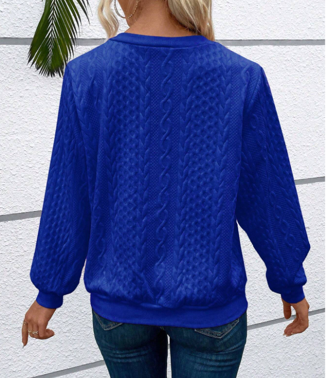 Elena – Winter Cable Half-Zip Pullover