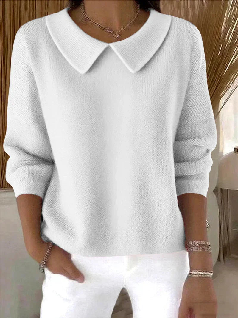 Mona – Collared Knit Jumper