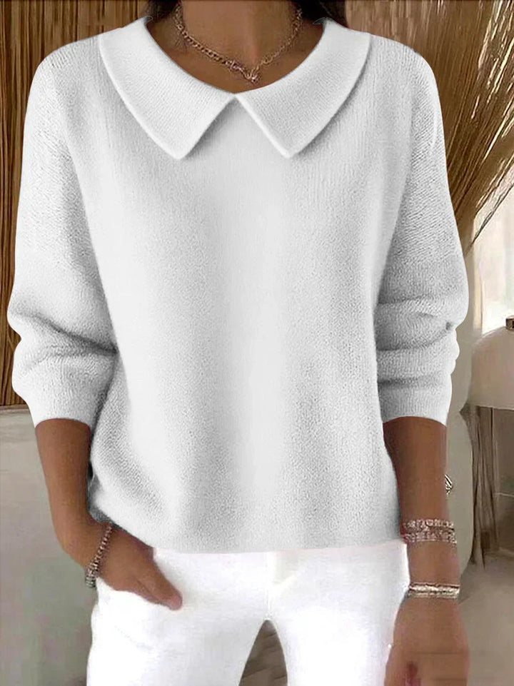 Mona – Collared Knit Jumper