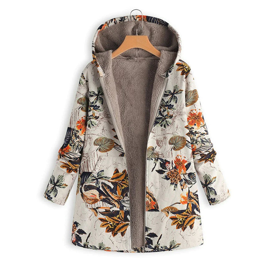 Harper | Women’s Hooded Floral Winter Coat