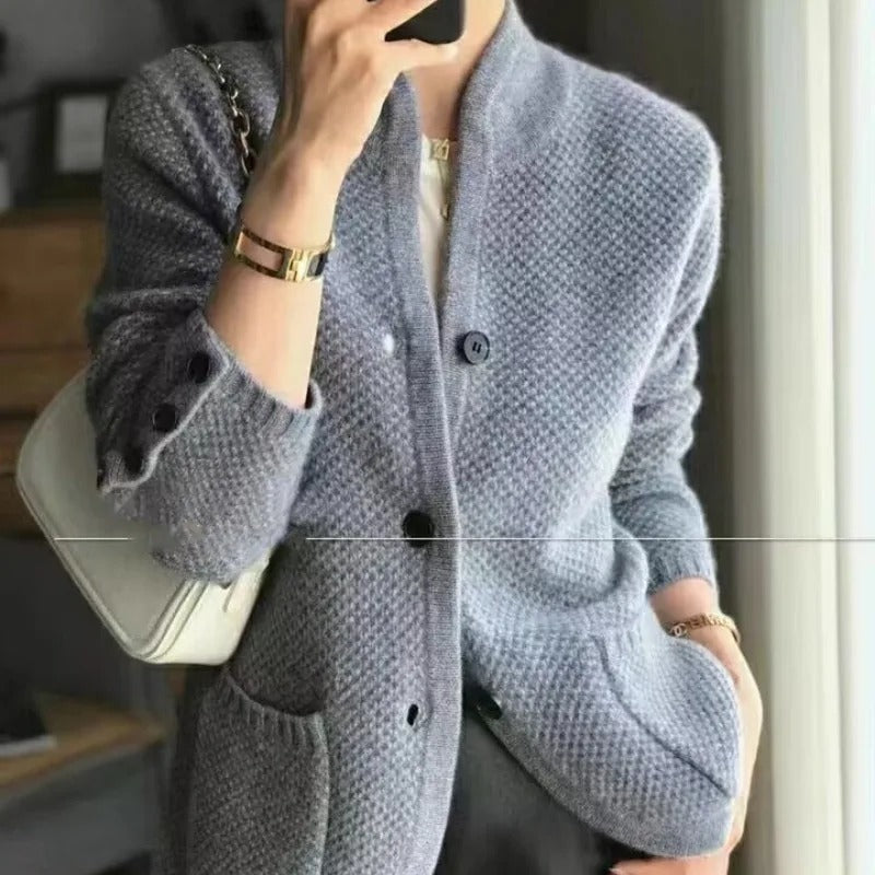 Maeve | Thick Wool Knitted Jacket