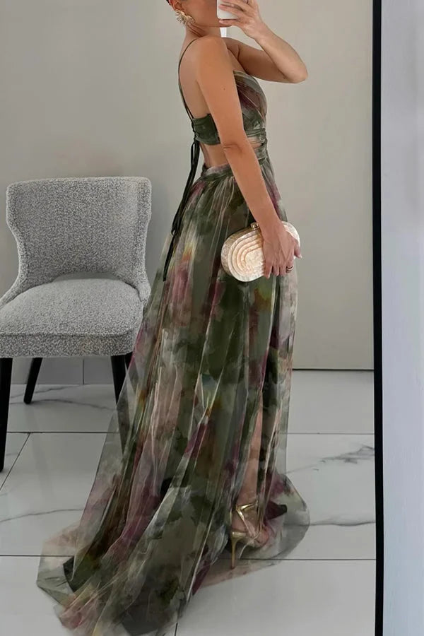 Poppy | Women's Elegant Maxi Dress with Textured Layers