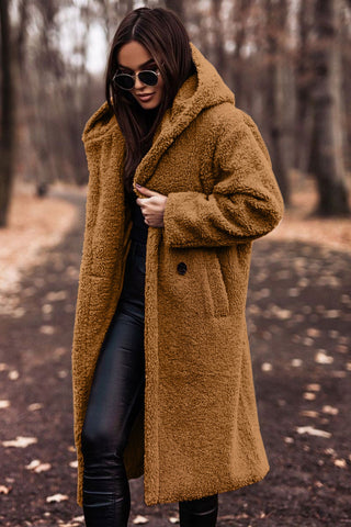 Eleanor | Women’s Hooded Winter Fur Style Coat