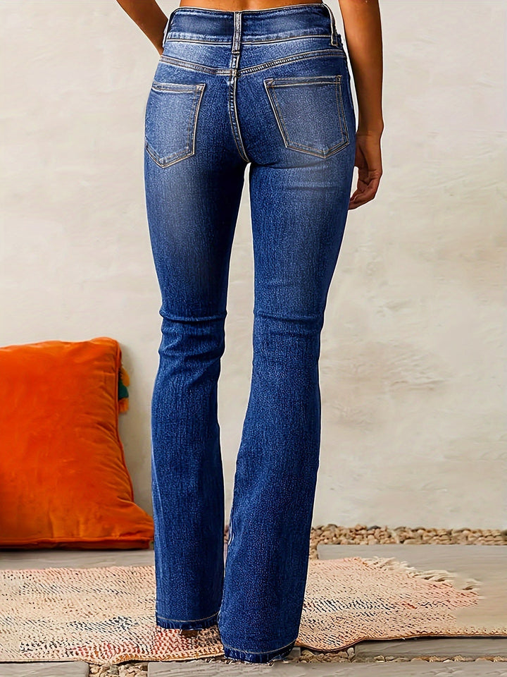 Isabella | Women's High Waisted Flared Denim Jeans