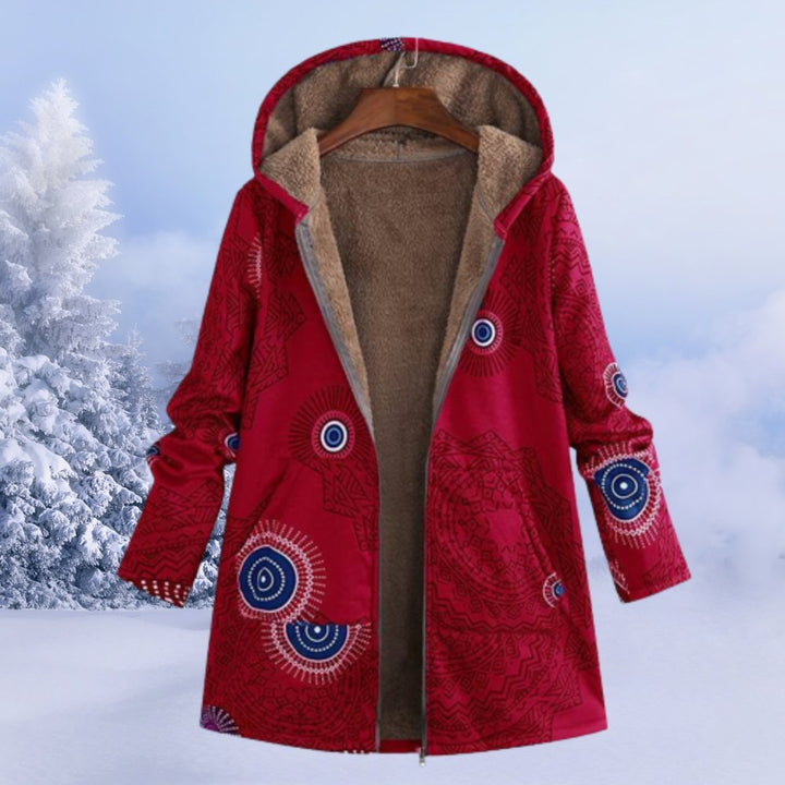 Allison | Floral Hooded Winter Coat