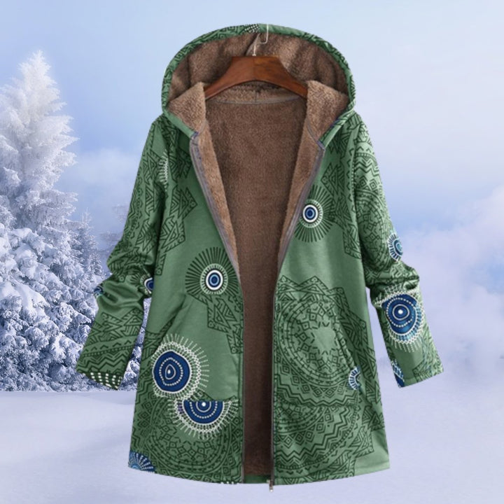 Allison | Floral Hooded Winter Coat