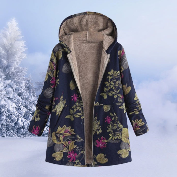 Allison | Floral Hooded Winter Coat