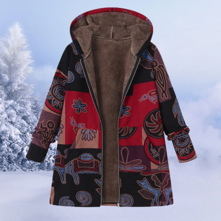 Allison | Floral Hooded Winter Coat