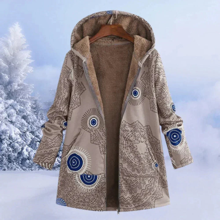 Allison | Floral Hooded Winter Coat