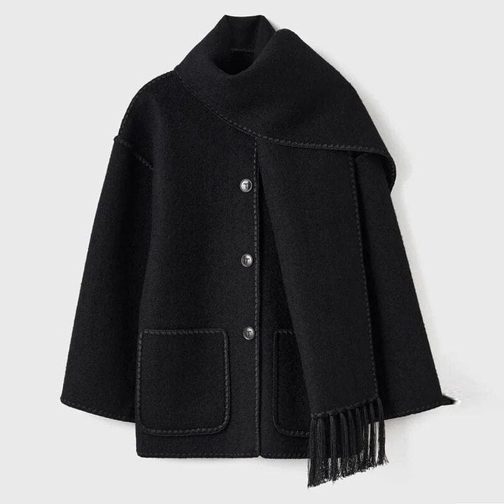 Irine | Poppy Fringed Scarf Coat