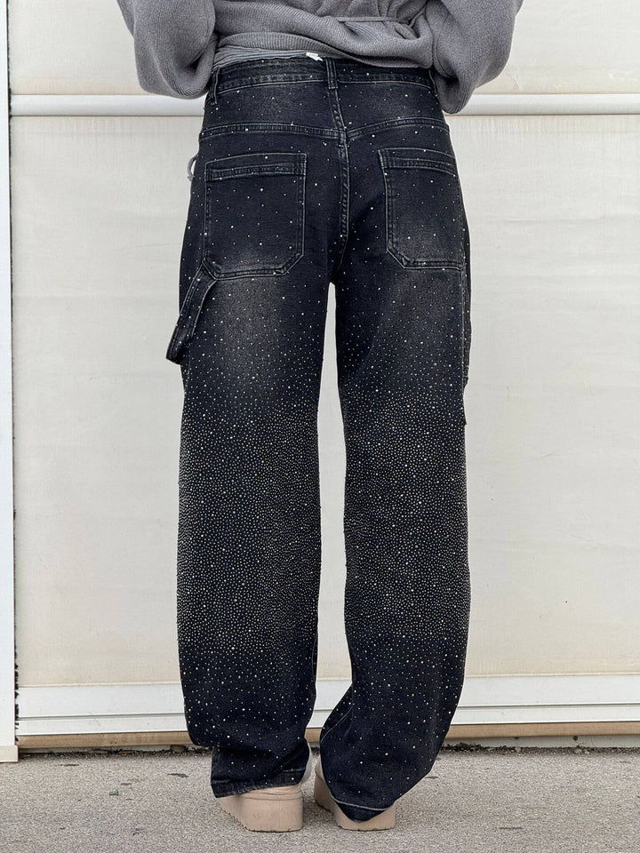 Dorothy - Glittering Jeans with Relaxed Balloon Fit and Sparkling Details