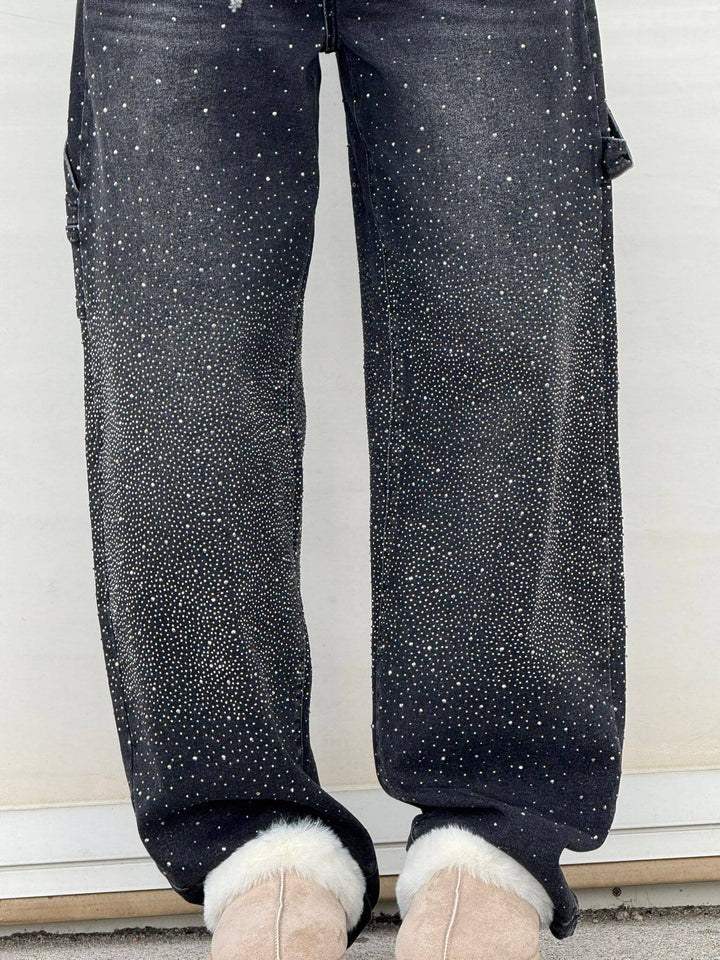 Dorothy - Glittering Jeans with Relaxed Balloon Fit and Sparkling Details
